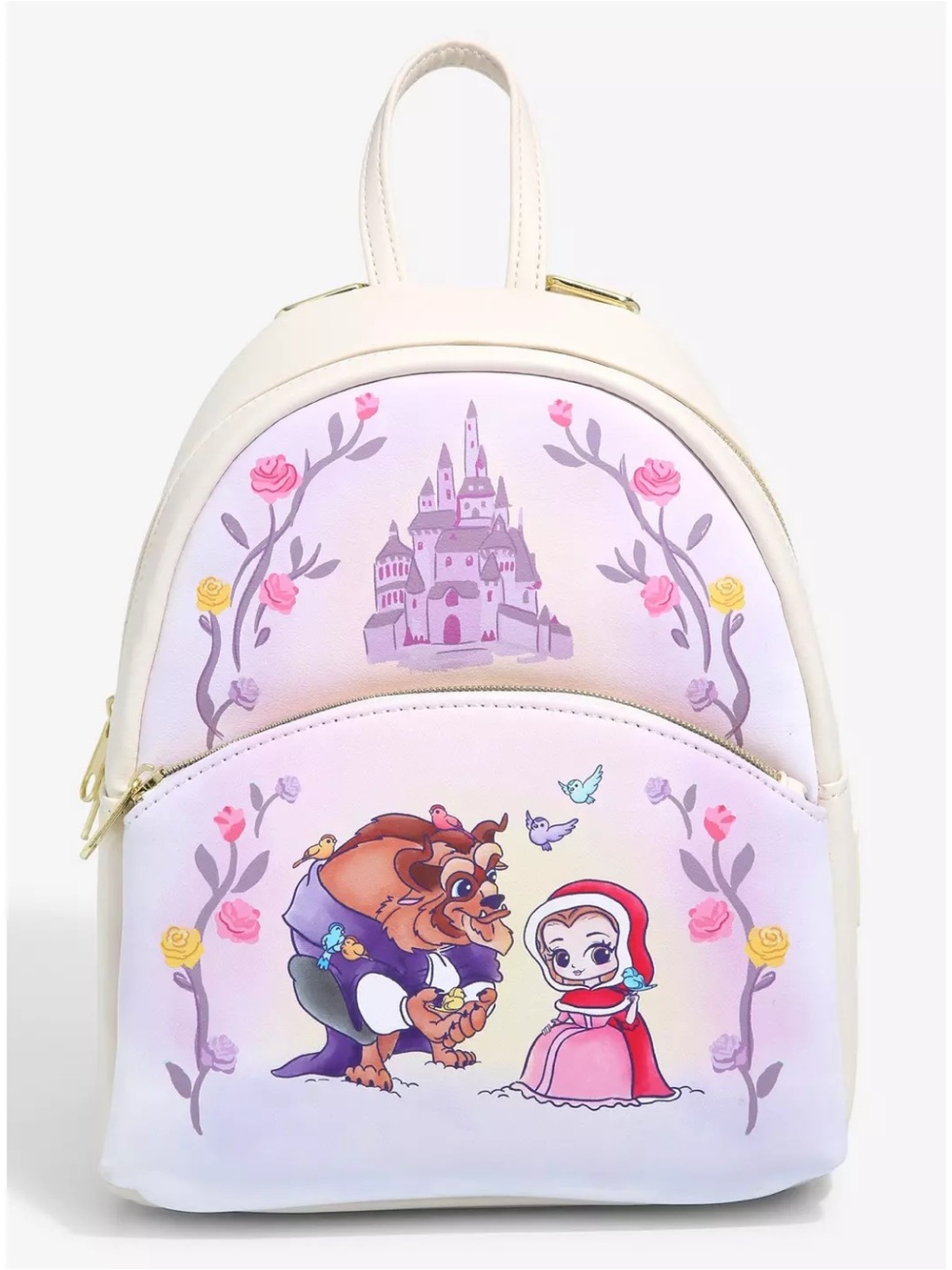Loungefly Disney Beauty and the Beast Chibi Character Mini Backpack